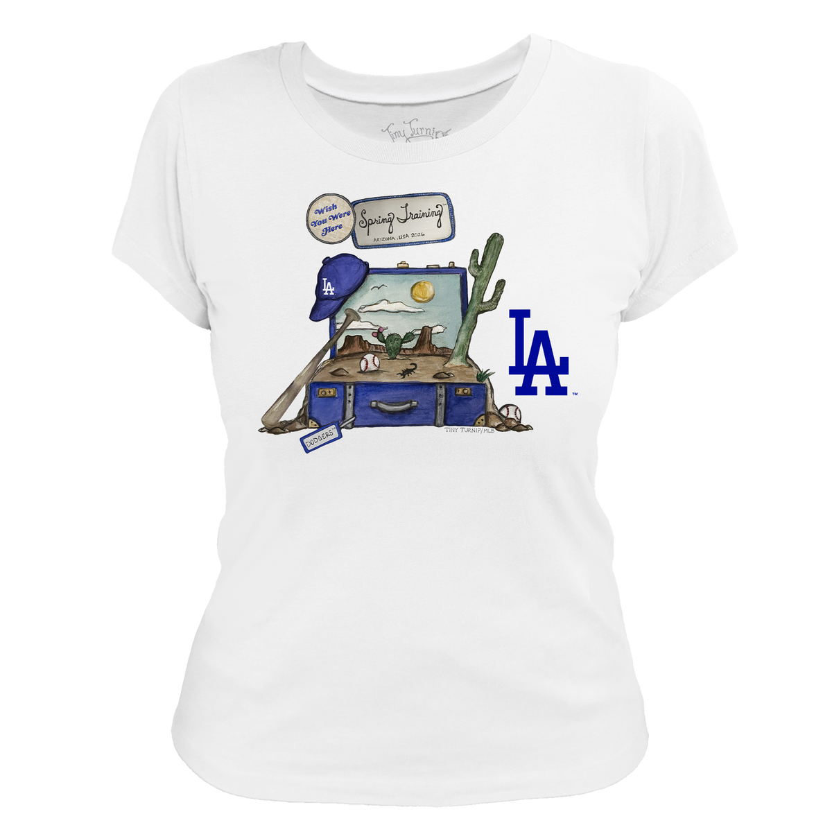Los Angeles Dodgers Spring Training 2026 Women's Tee Shirt - Tiny Turnip