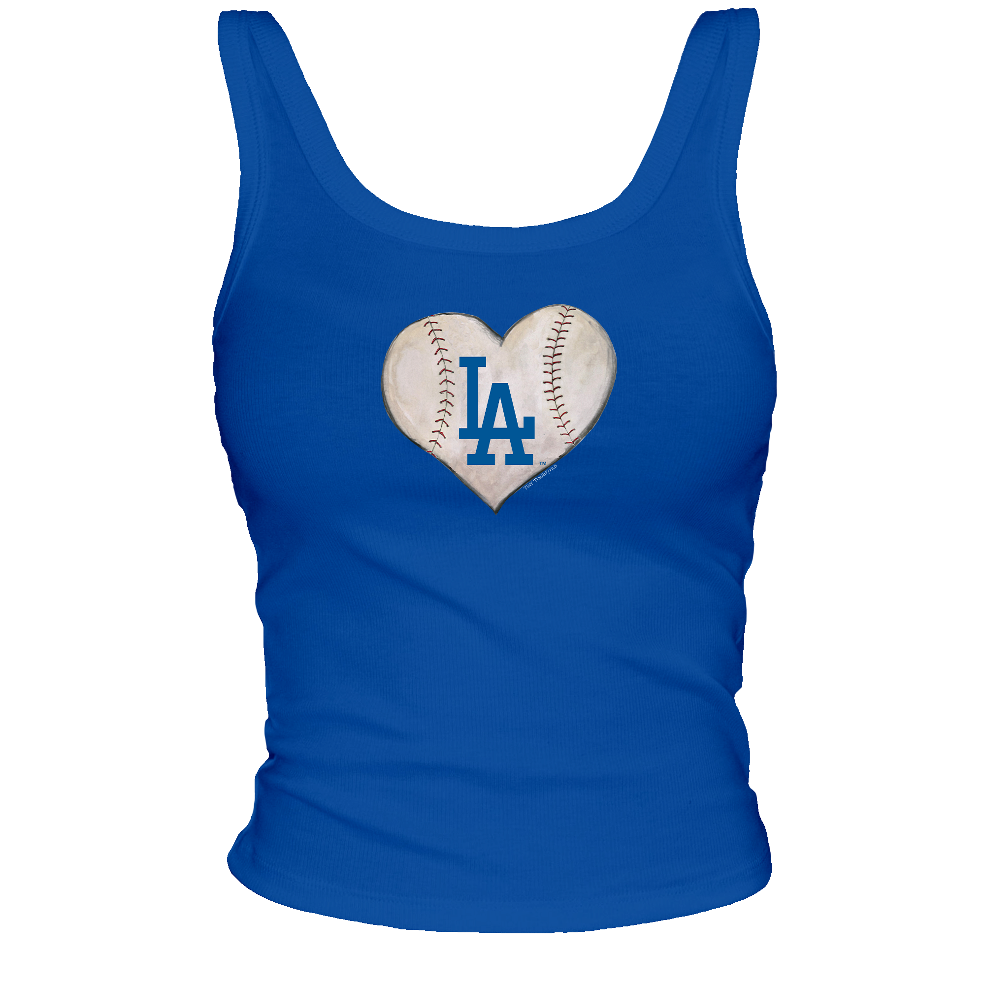 Los Angeles Dodgers Baseball Heart OG Tank | Tiny Turnip