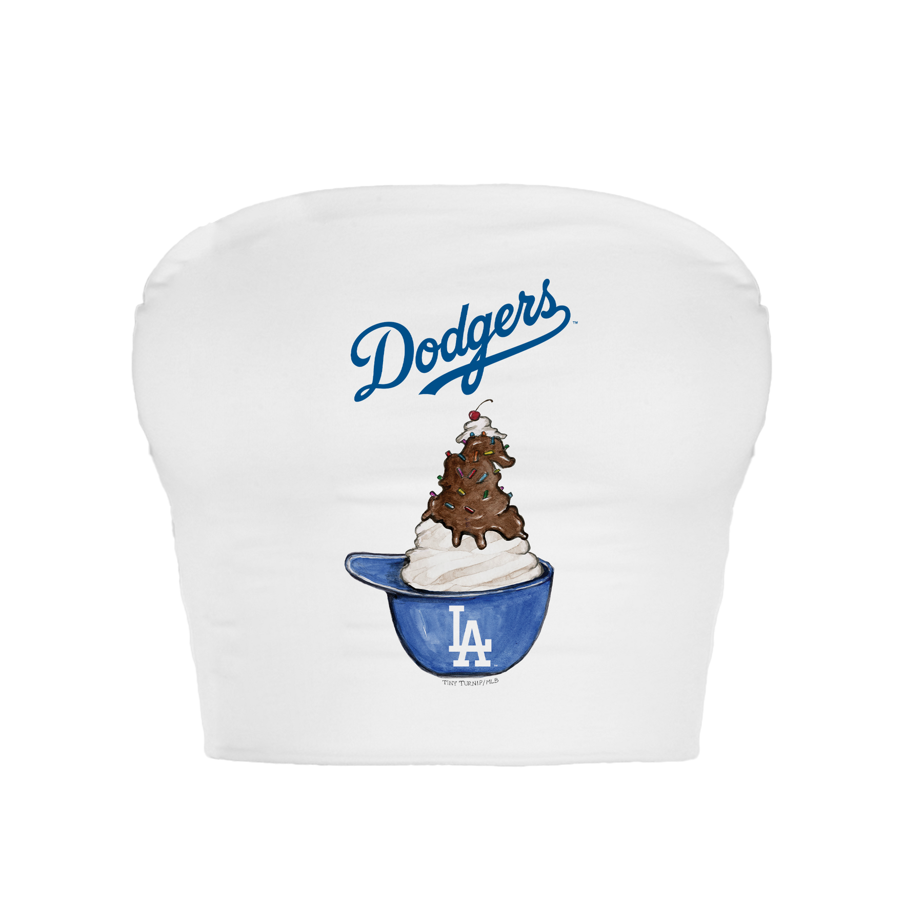 Los Angeles Dodgers Sundae Helmet Crop Tube Top