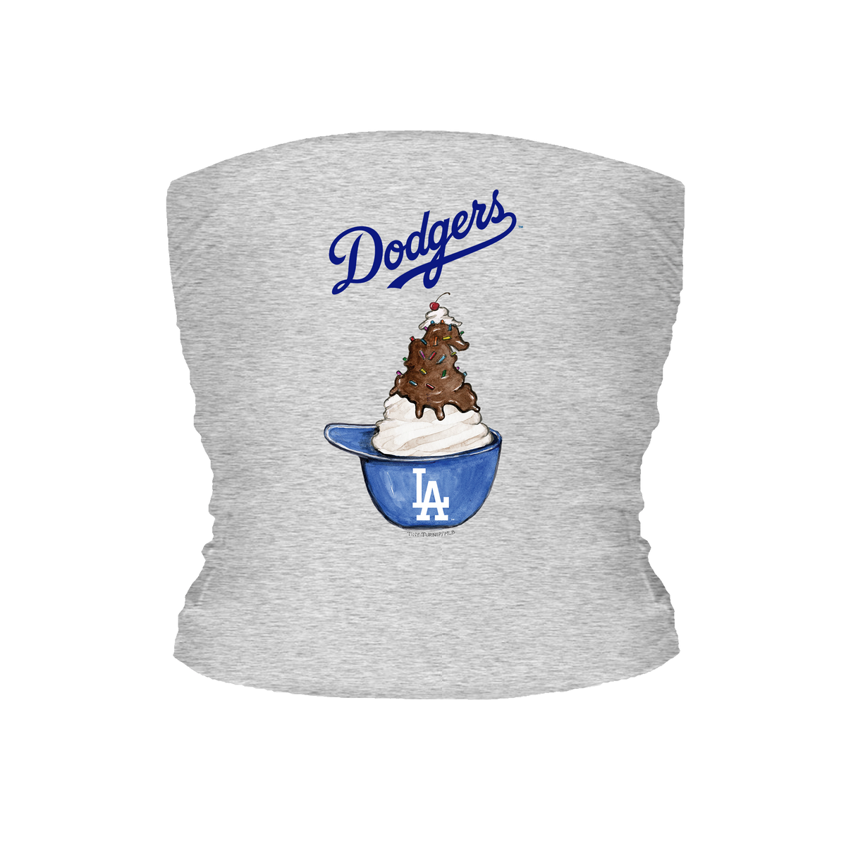 Los Angeles Dodgers Sundae Helmet Tube Top - Tiny Turnip