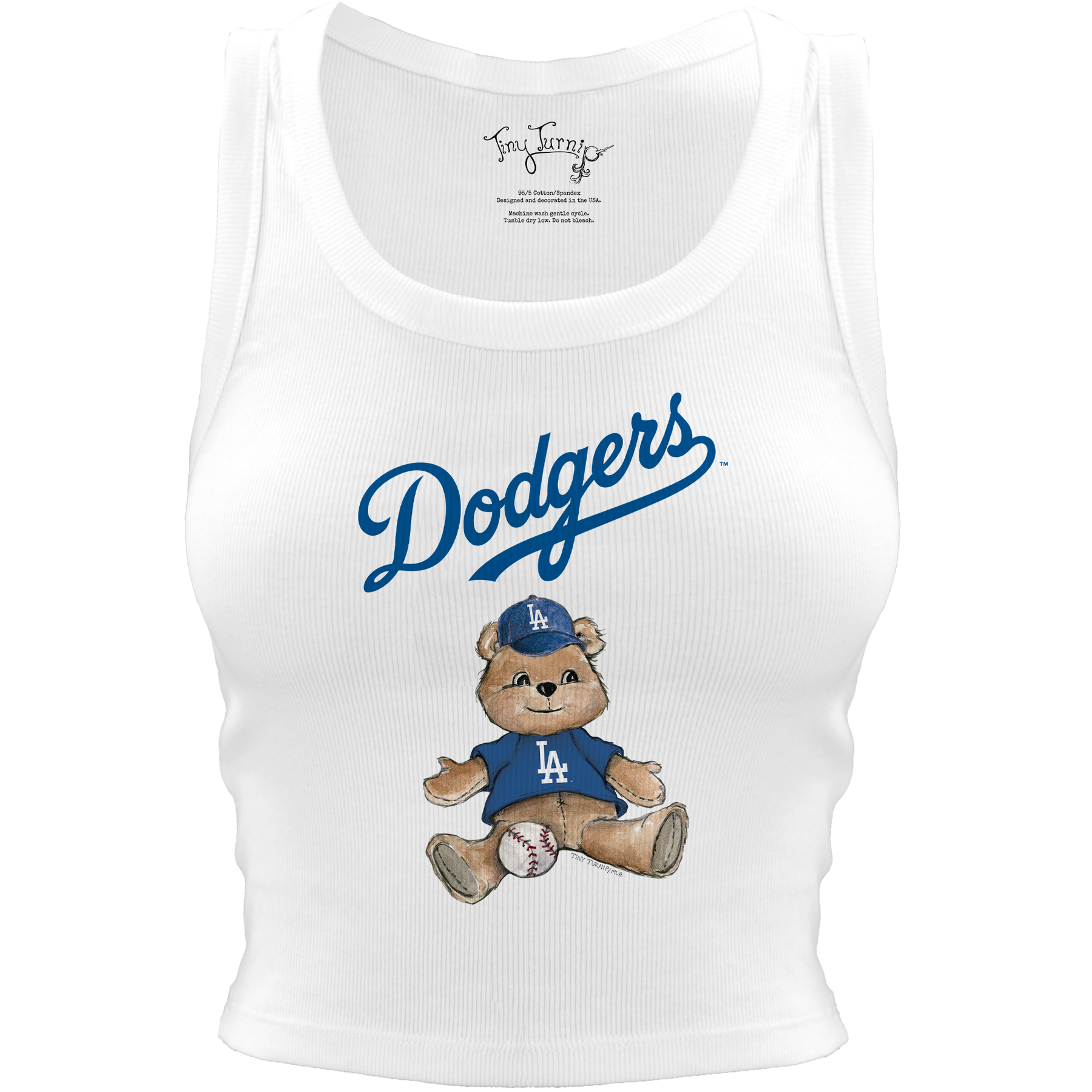 Los Angeles Dodgers Teddy Crop Tank