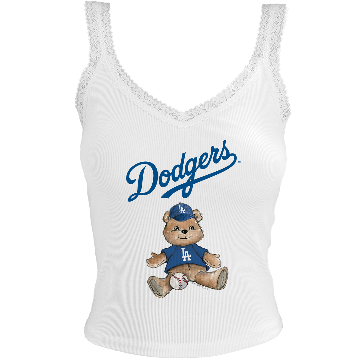 Los Angeles Dodgers Teddy Lace Tank
