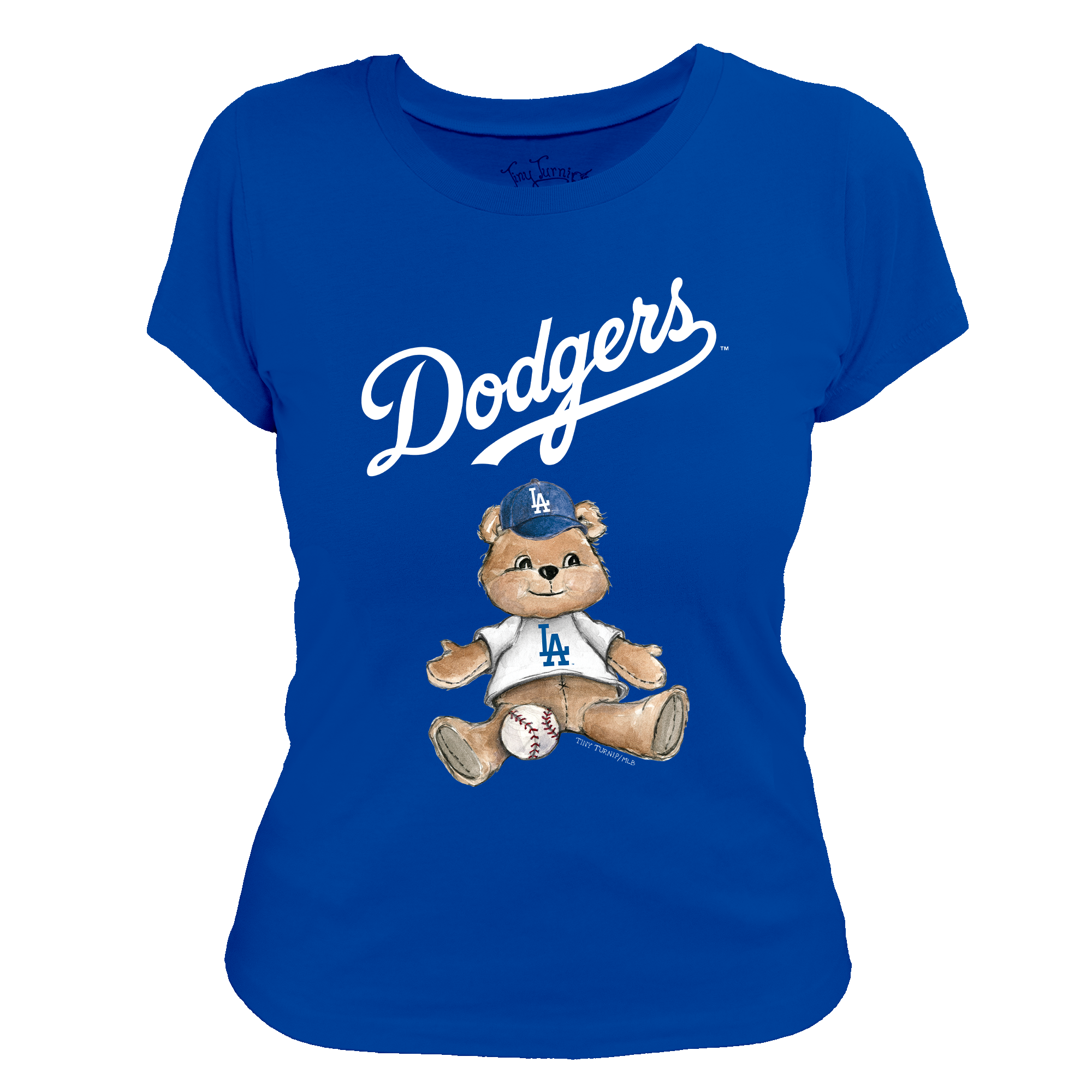 Los Angeles Dodgers Teddy Women's Tee Shirt | Tiny Turnip