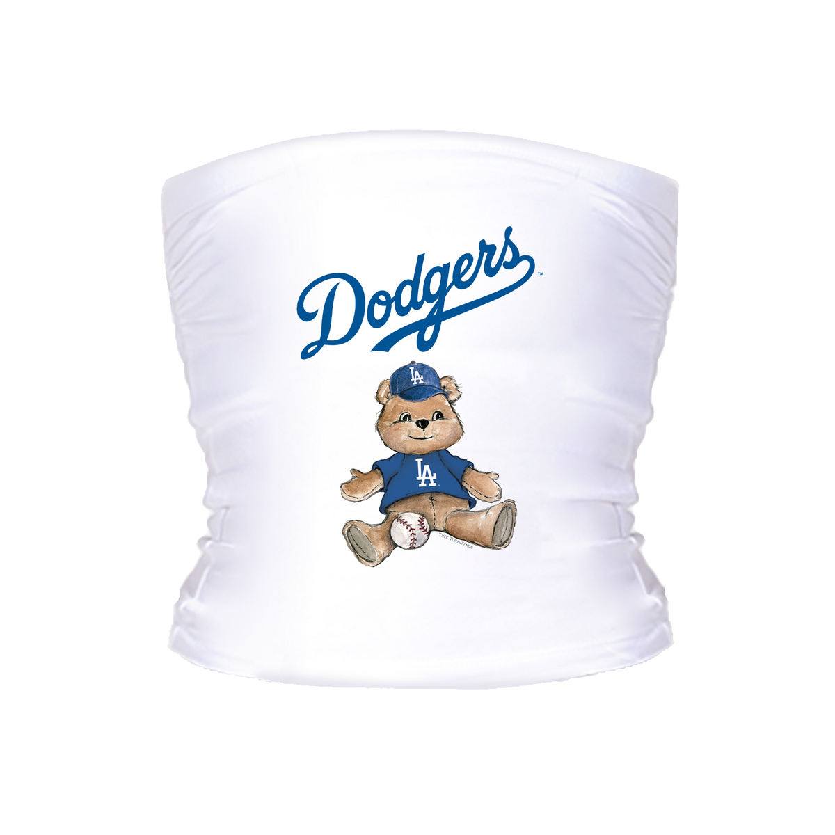 Los Angeles Dodgers Teddy Tube Top - Tiny Turnip
