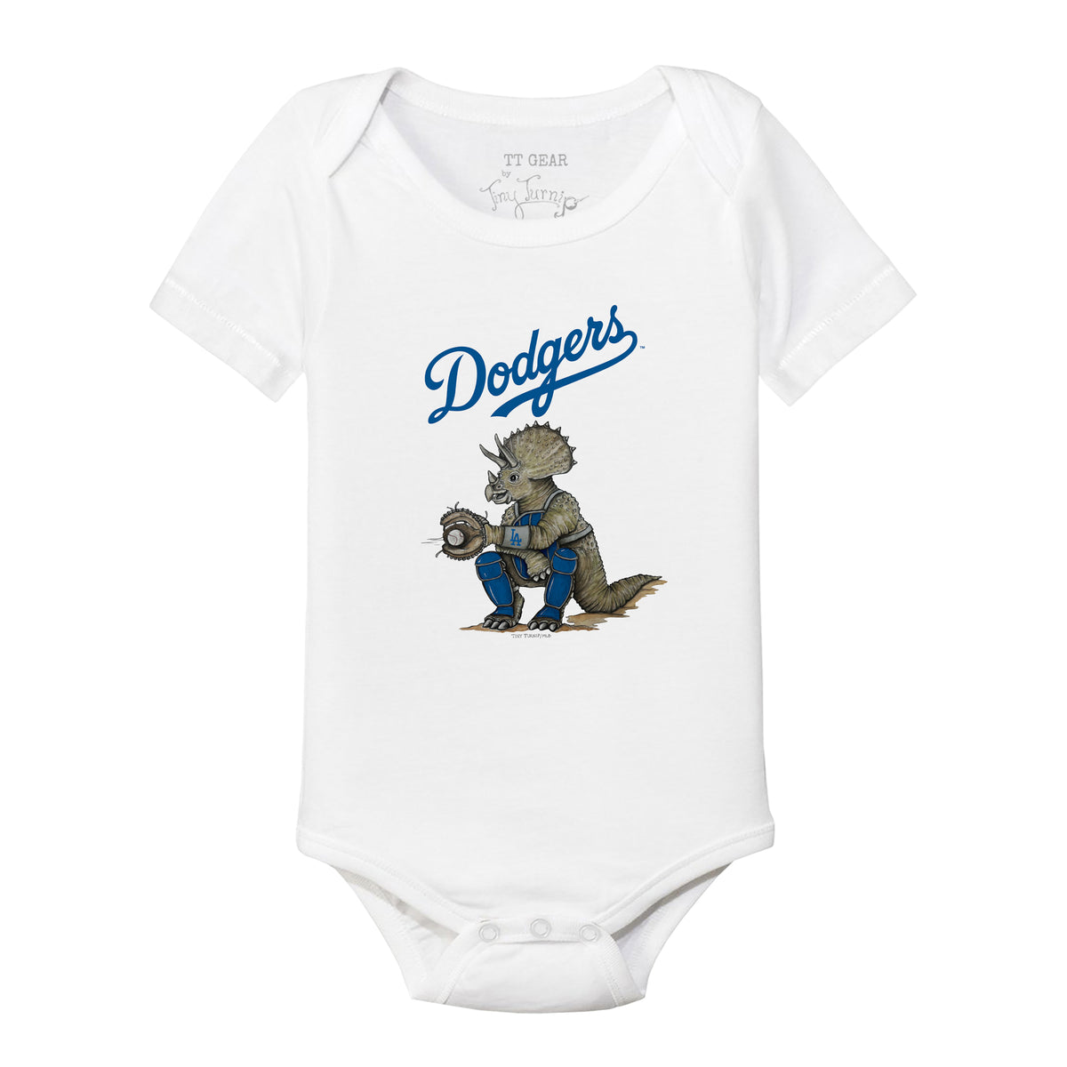 Los Angeles Dodgers Triceratops Short Sleeve Snapper