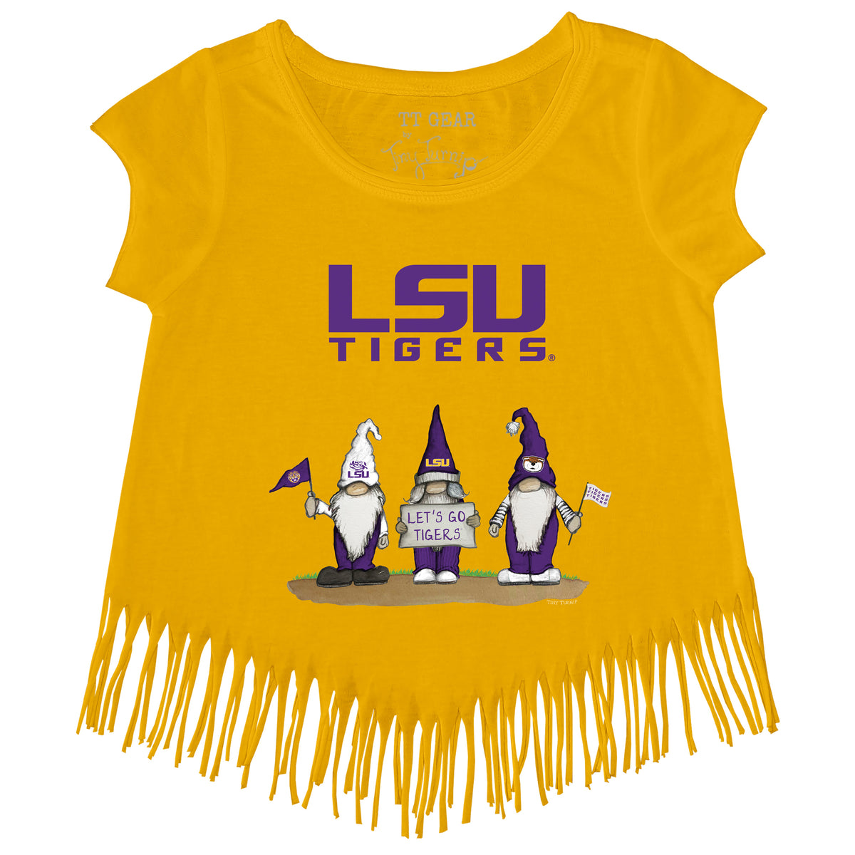 LSU Tigers Gnomes Fringe Tee