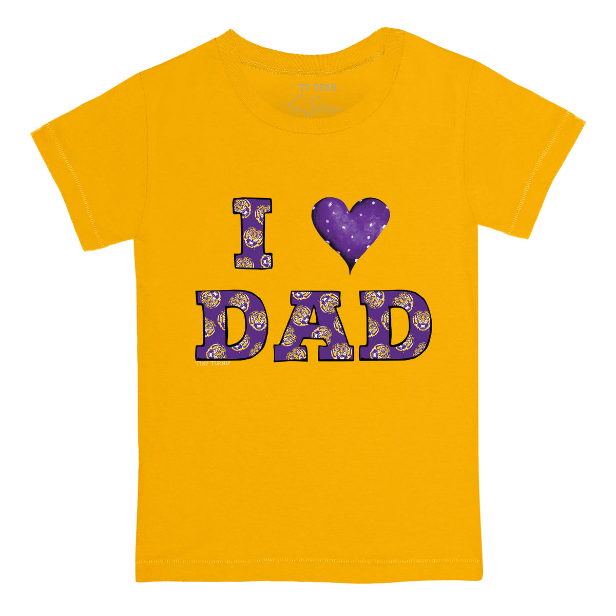 LSU Tigers I Love Dad Tee Shirt