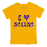 LSU Tigers I Love Mom Tee Shirt