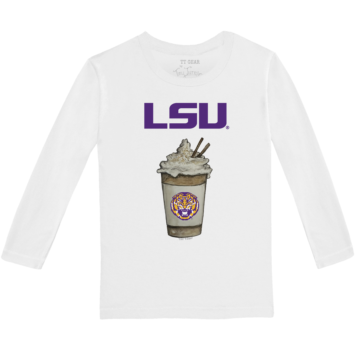 LSU Tigers Latte Long-Sleeve Tee Shirt