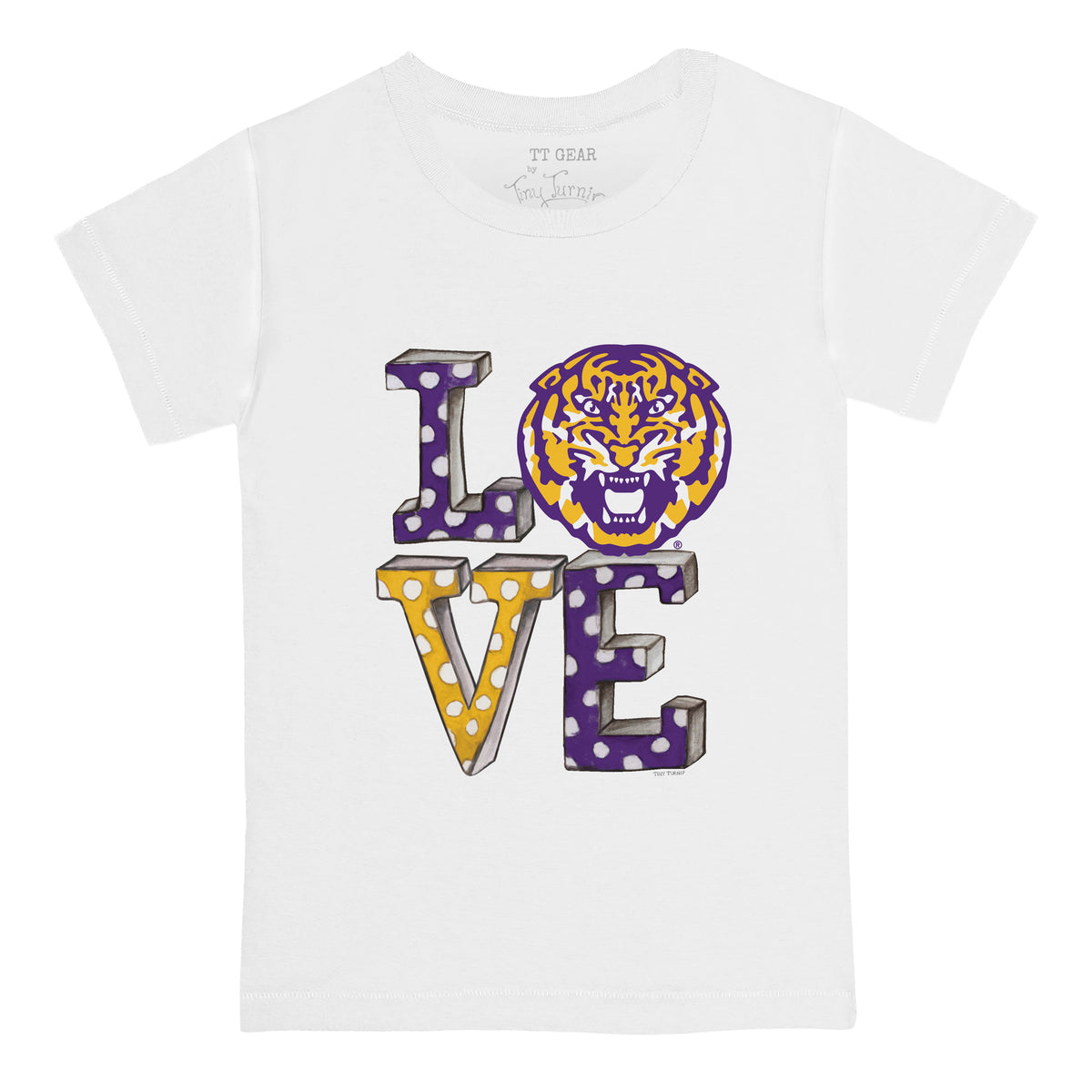 LSU Tigers Love Tee Shirt