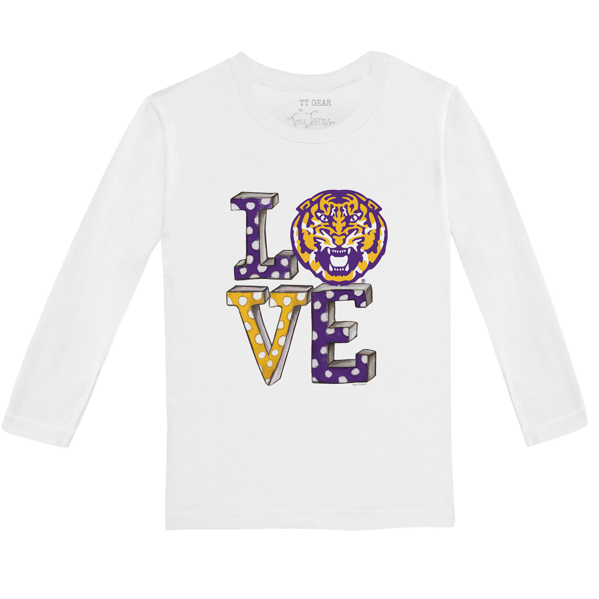 LSU Tigers Love Long-Sleeve Tee Shirt