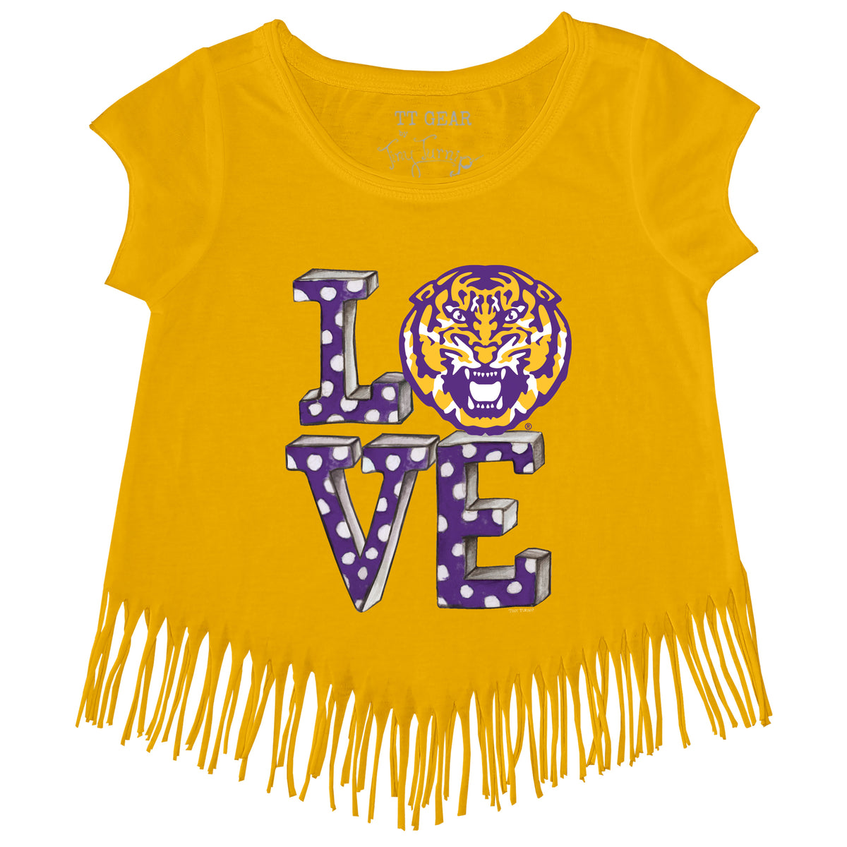 LSU Tigers Love Fringe Tee