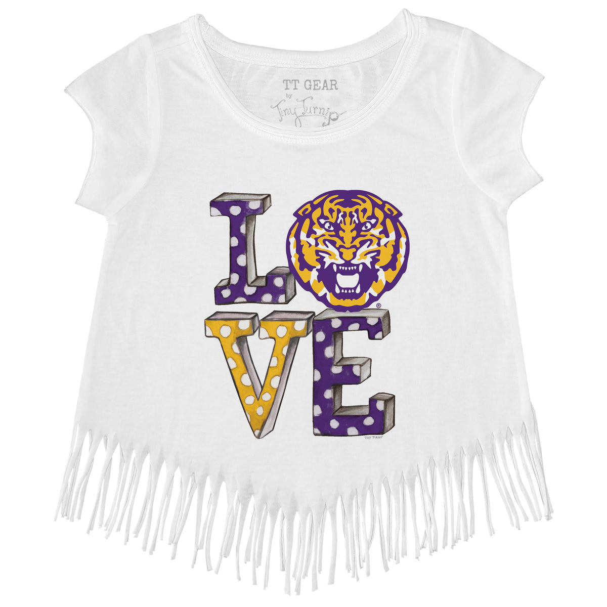 LSU Tigers Love Fringe Tee