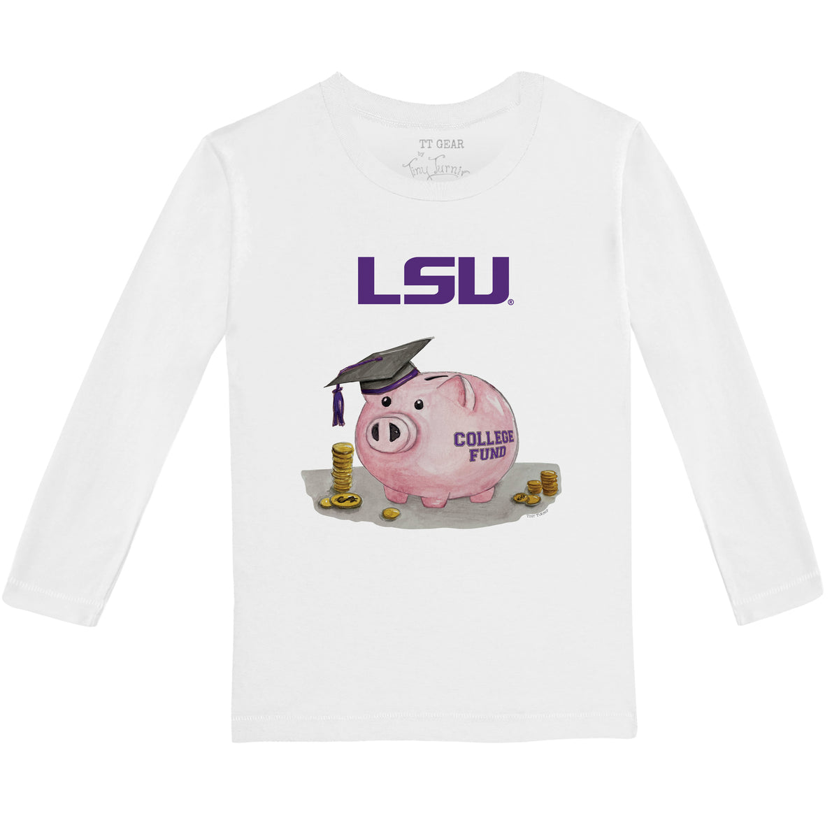 LSU Tigers Piggy Long-Sleeve Tee Shirt