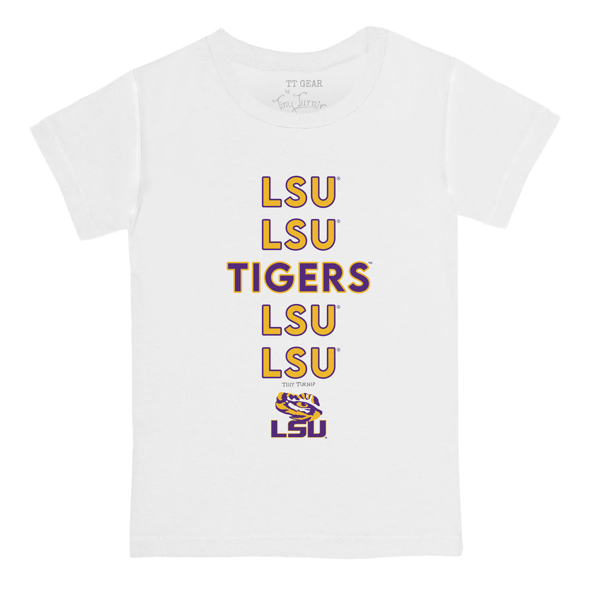 LSU Tigers Stacked Tee Shirt