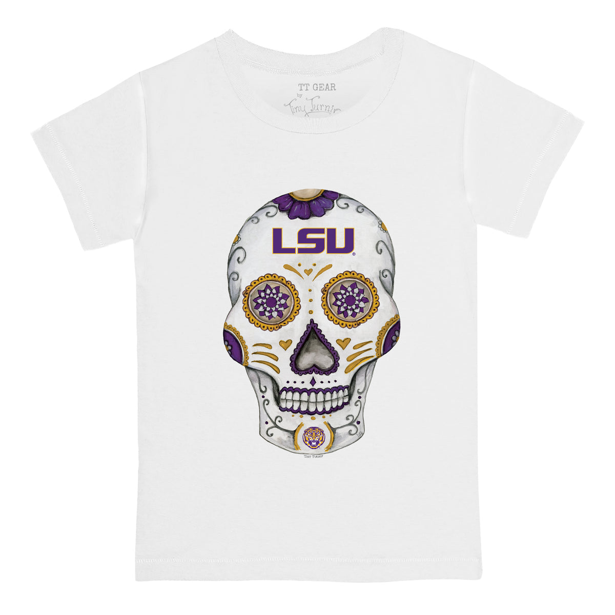 LSU Tigers Sugar Skull Tee Shirt