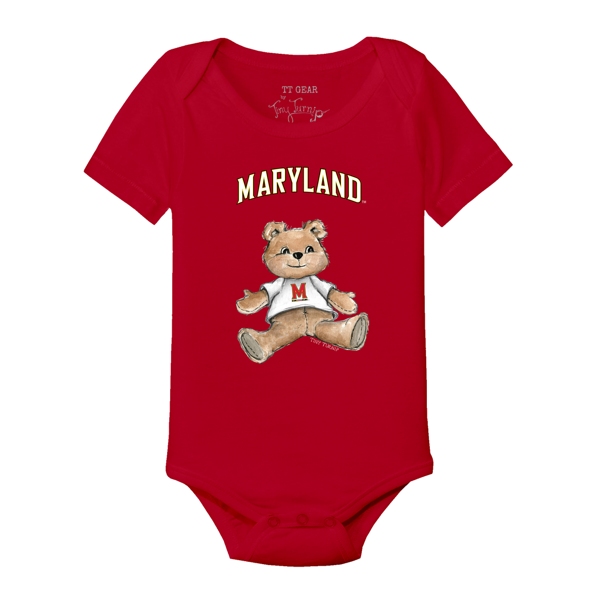 Maryland Terrapins Teddy Short Sleeve Snapper