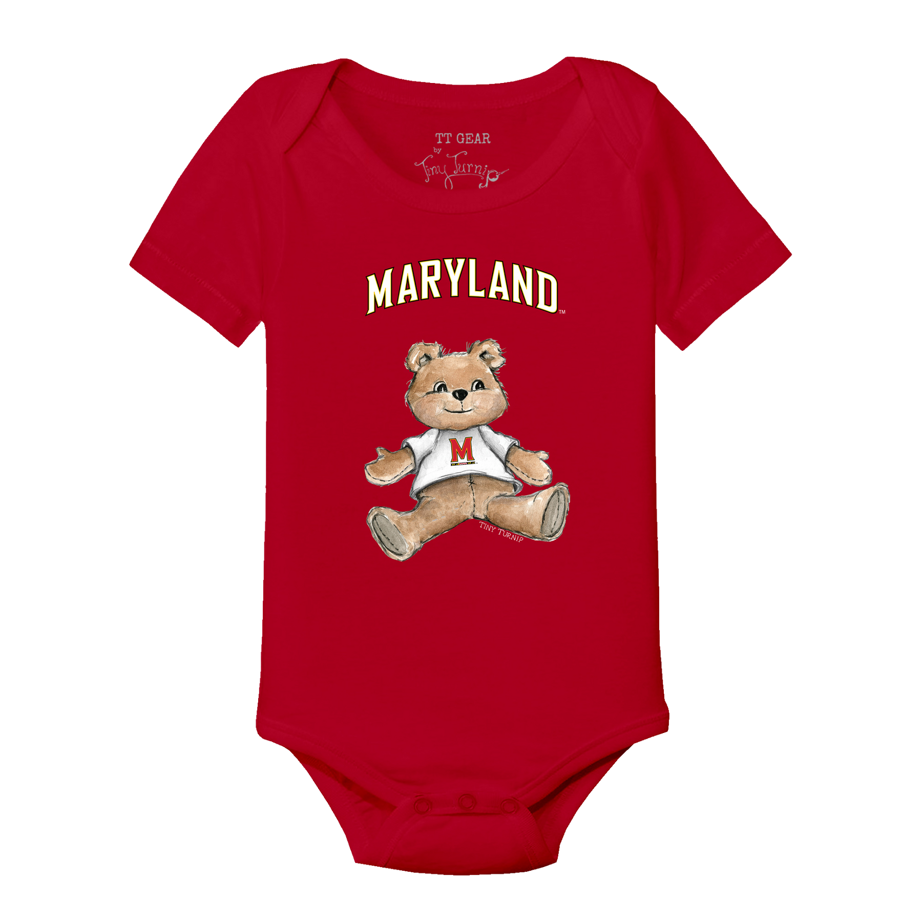 Maryland Terrapins Teddy Short Sleeve Snapper