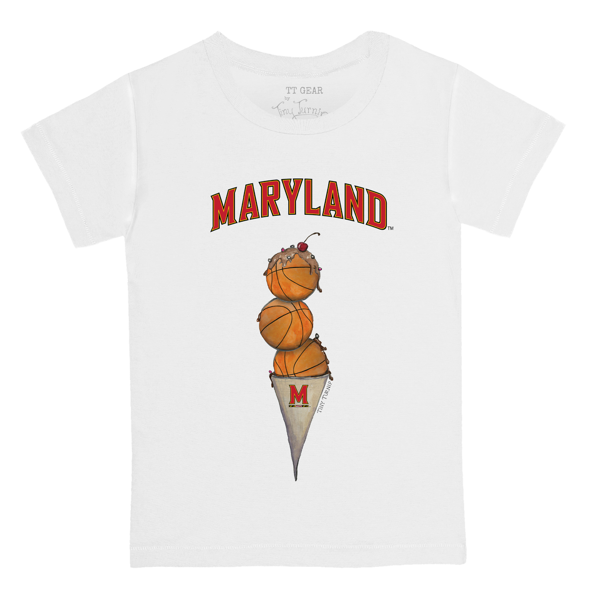 Maryland Terrapins Basketball Triple Scoop Kid's Tee Shirt