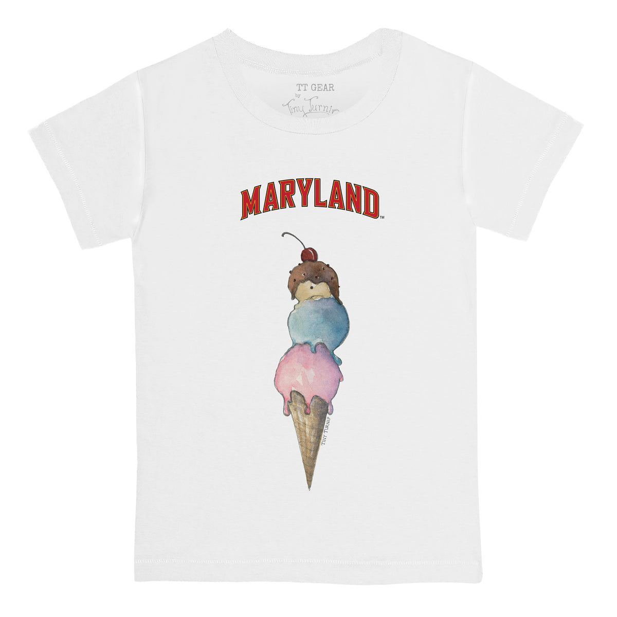 Maryland Terrapins Triple Scoop Kid's Tee Shirt
