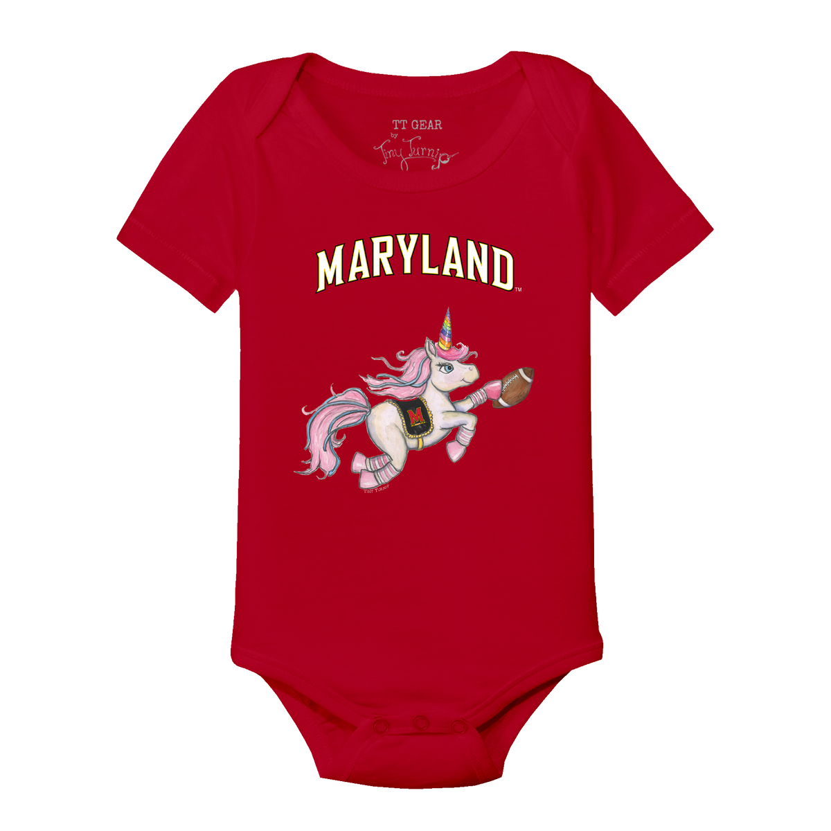 Maryland Terrapins Unicorn Short Sleeve Snapper