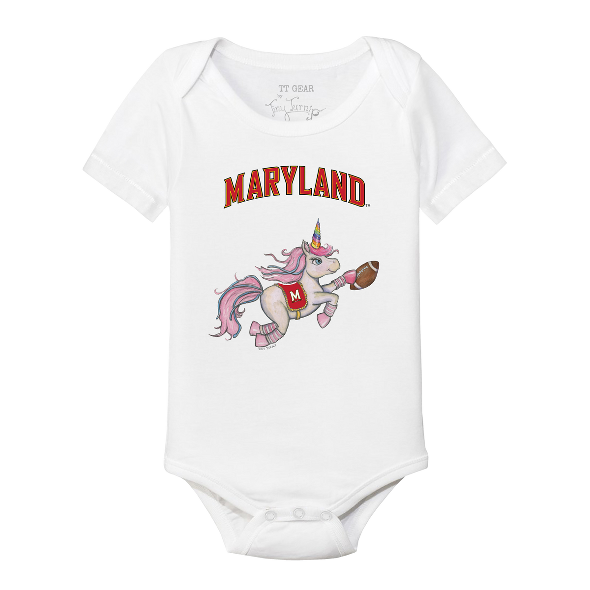 Maryland Terrapins Unicorn Short Sleeve Snapper