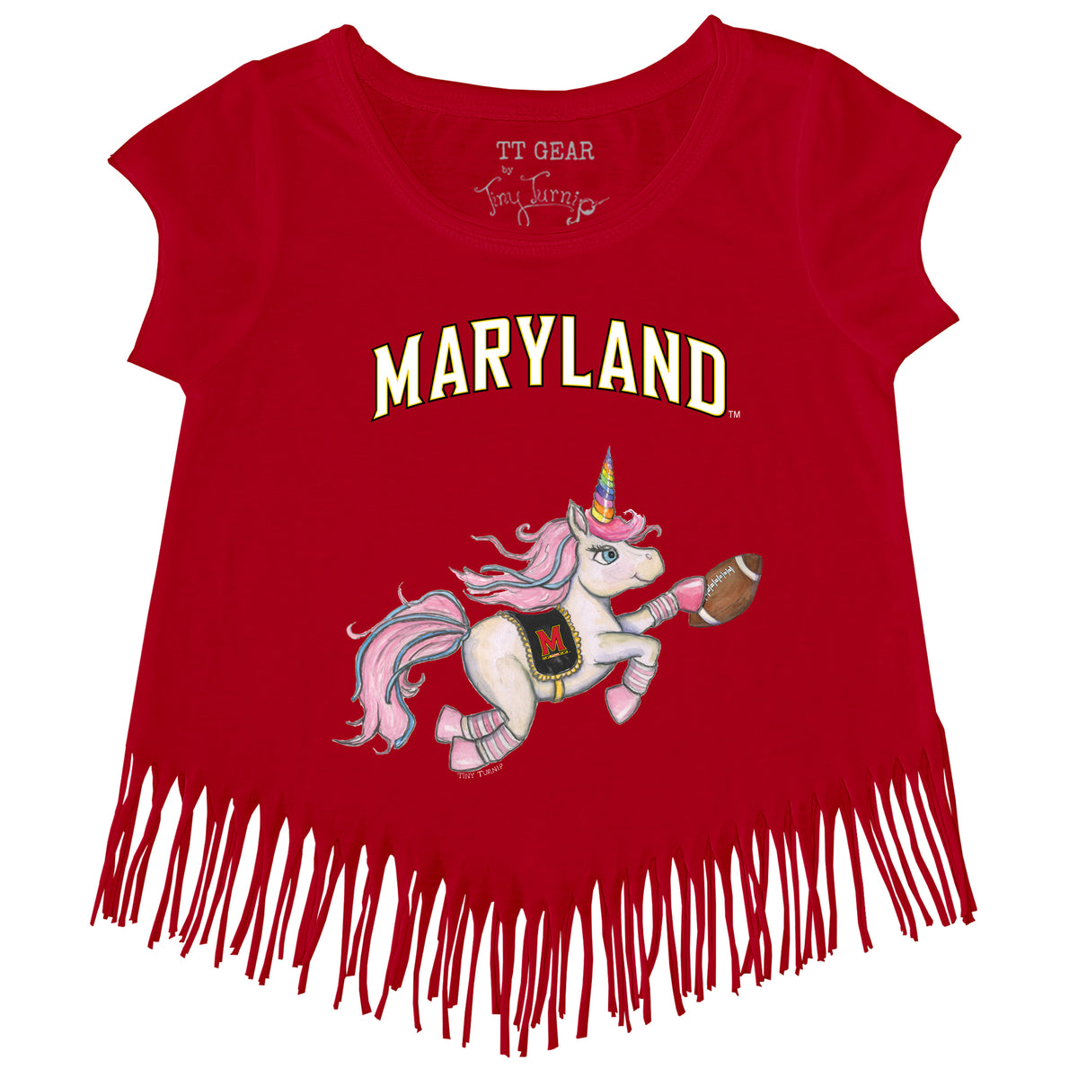 Maryland Terrapins Unicorn Fringe Tee