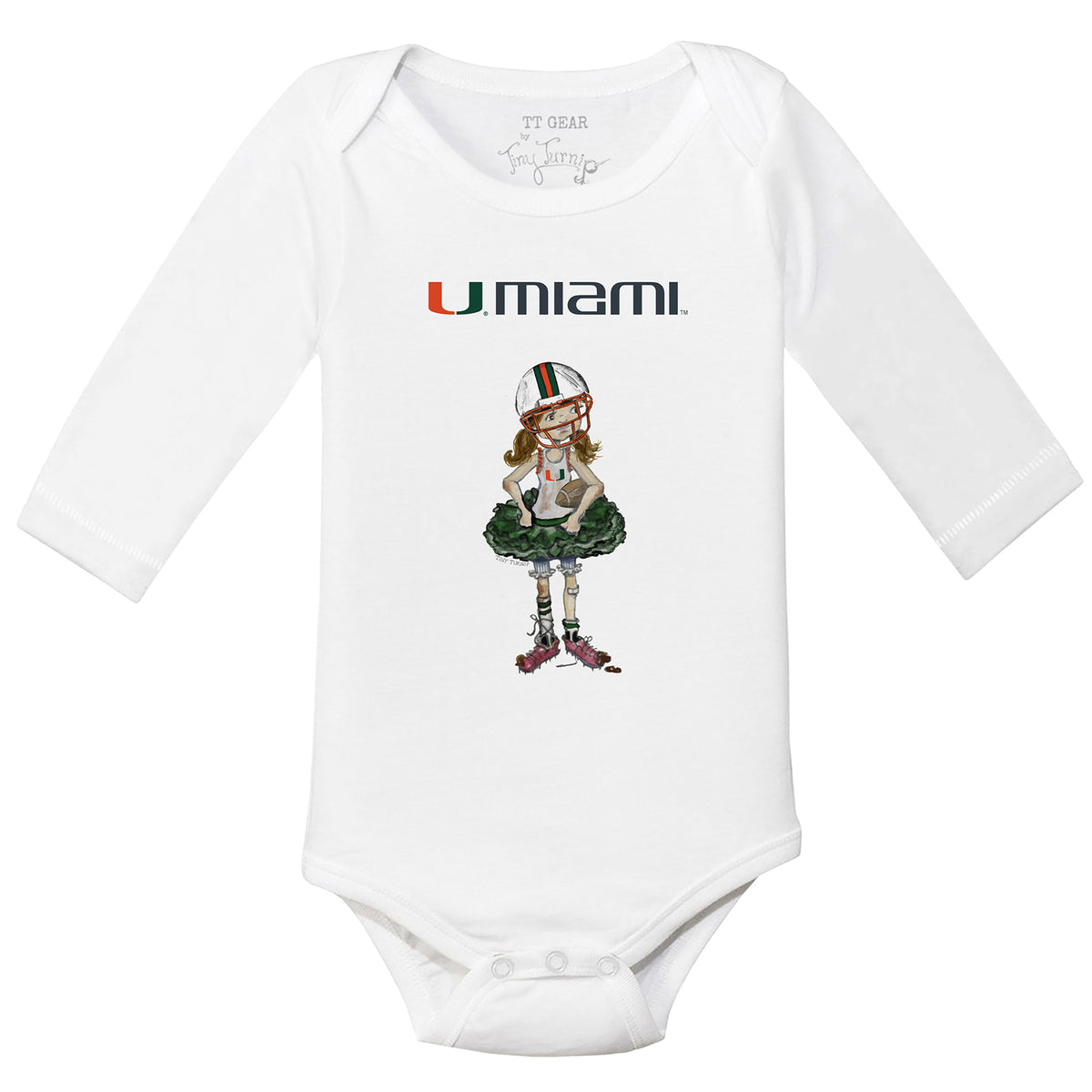 Miami Hurricanes Babes Long-Sleeve Snapper