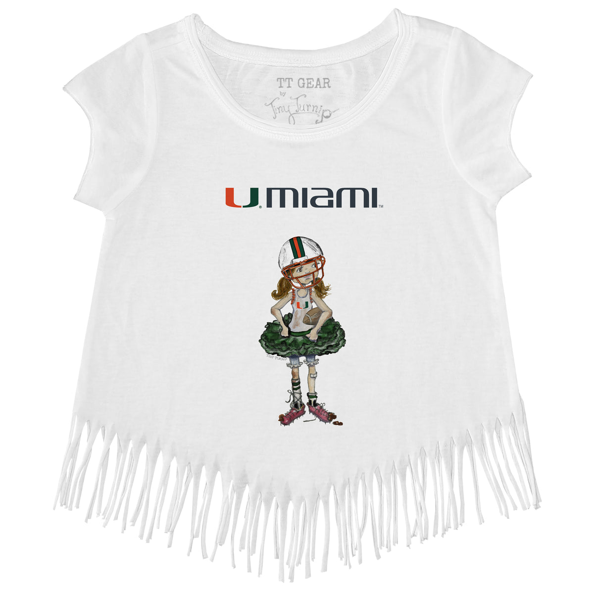 Miami Hurricanes Babes Fringe Tee