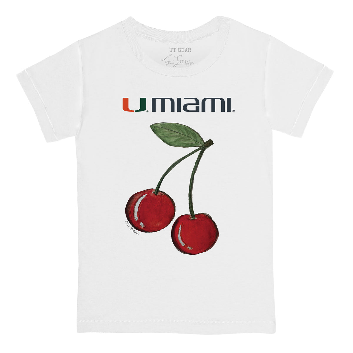 Miami Hurricanes Cherry Tee Shirt