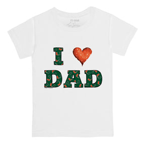 Miami Hurricanes I Love Dad Tee Shirt
