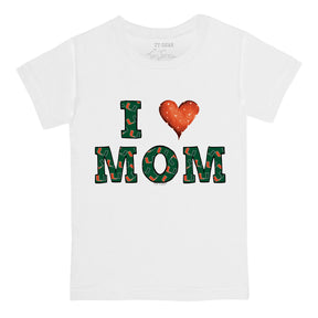 Miami Hurricanes I Love Mom Tee Shirt