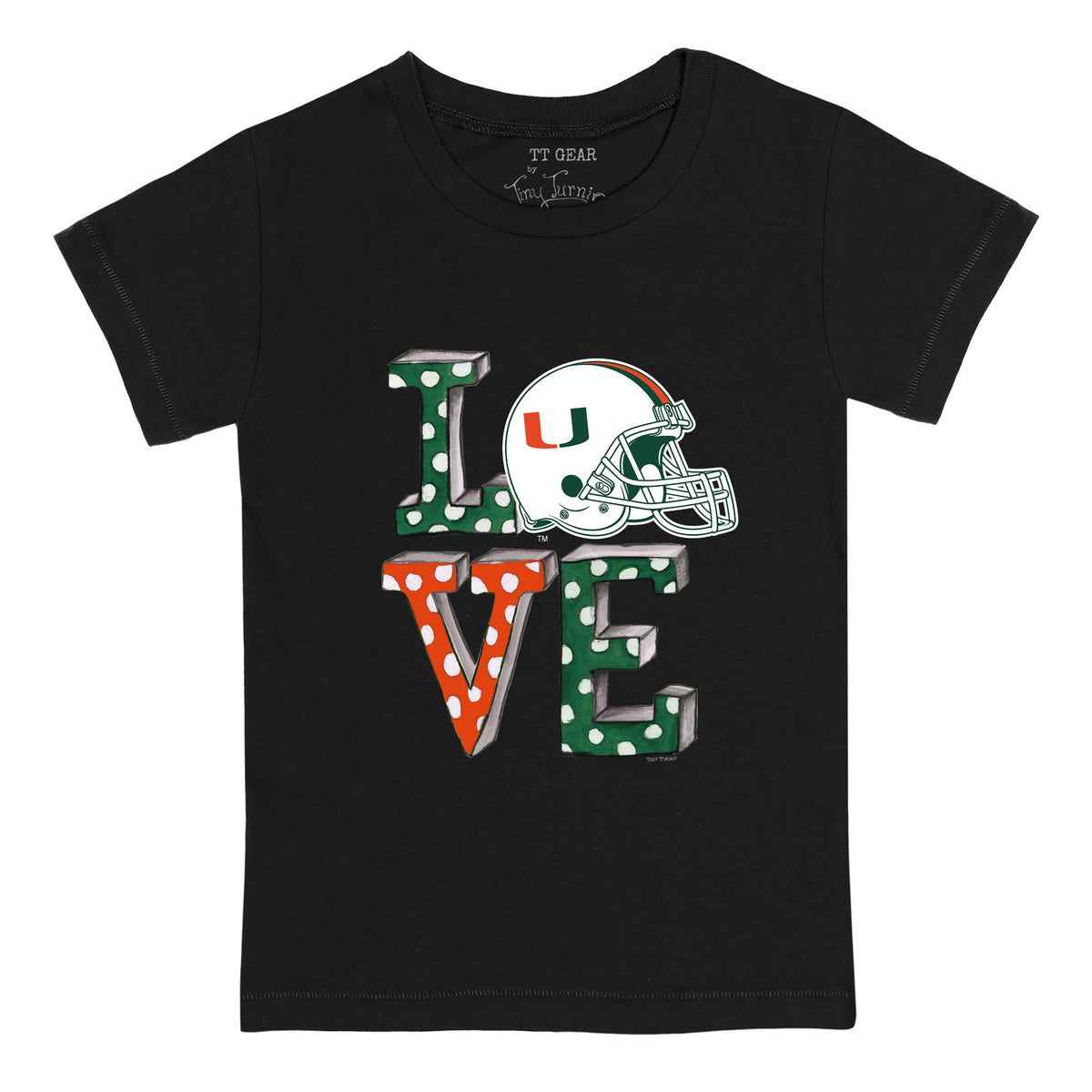 Miami Hurricanes Love Tee Shirt