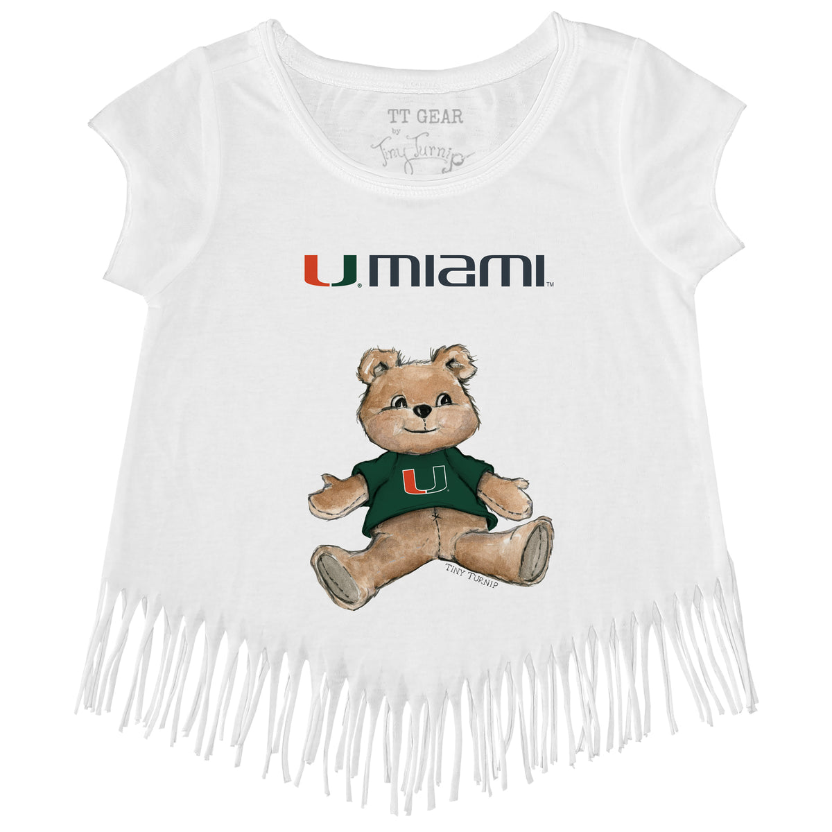 Miami Hurricanes Teddy Fringe Tee