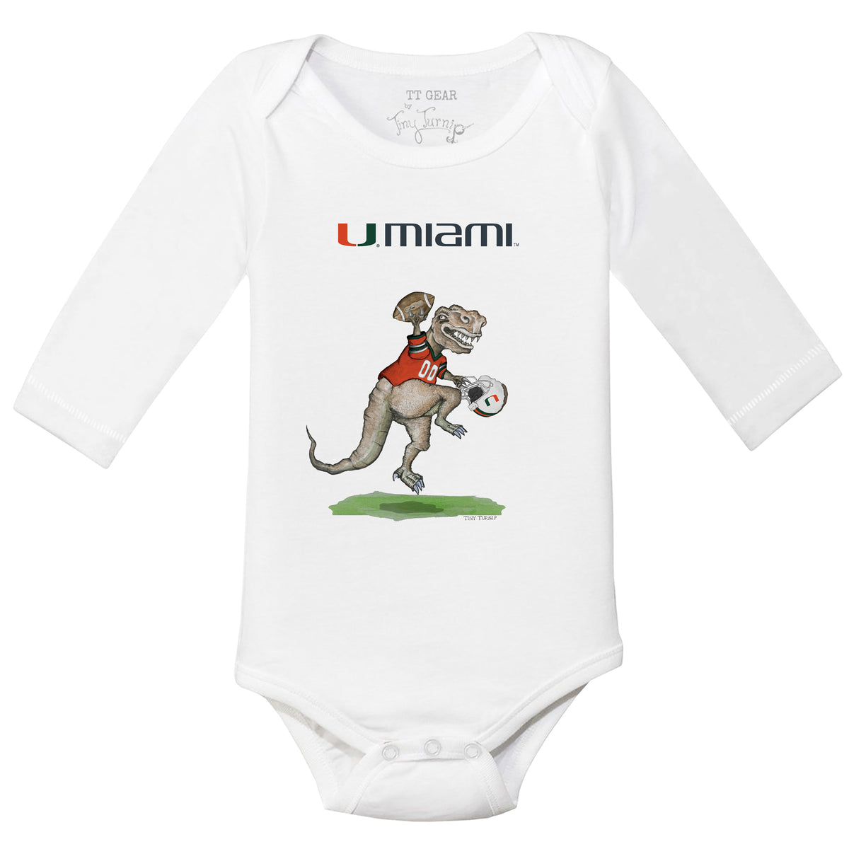 Miami Hurricanes TT Rex Long-Sleeve Snapper