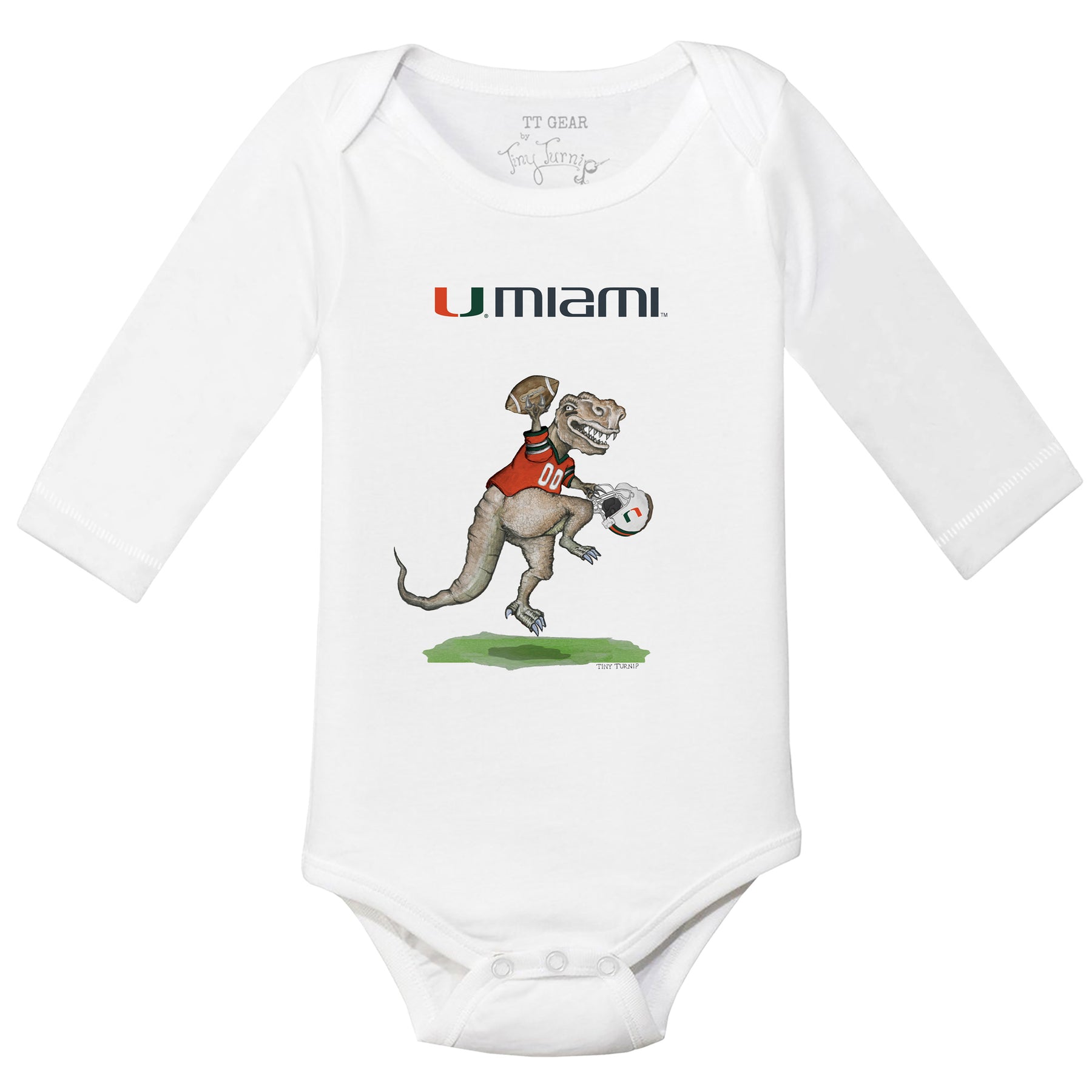 Miami Hurricanes TT Rex Long-Sleeve Snapper