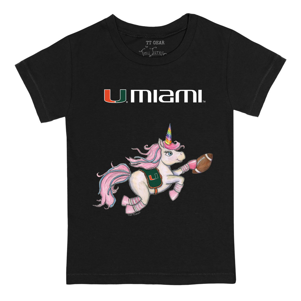 Miami Hurricanes Unicorn Tee Shirt