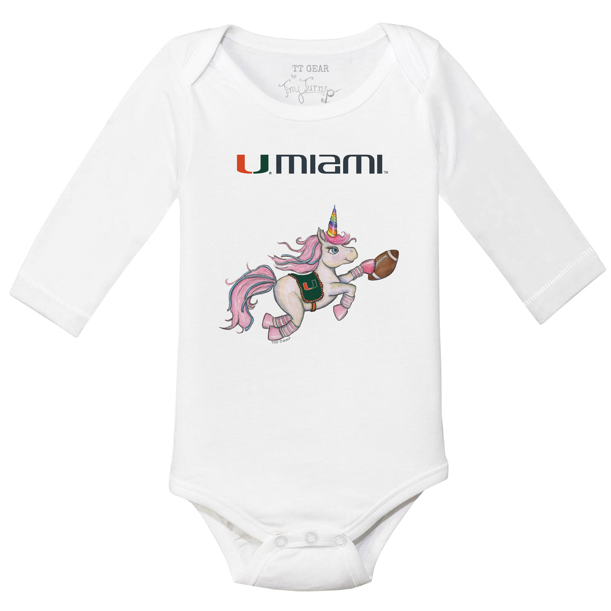 Miami Hurricanes Unicorn Long-Sleeve Snapper