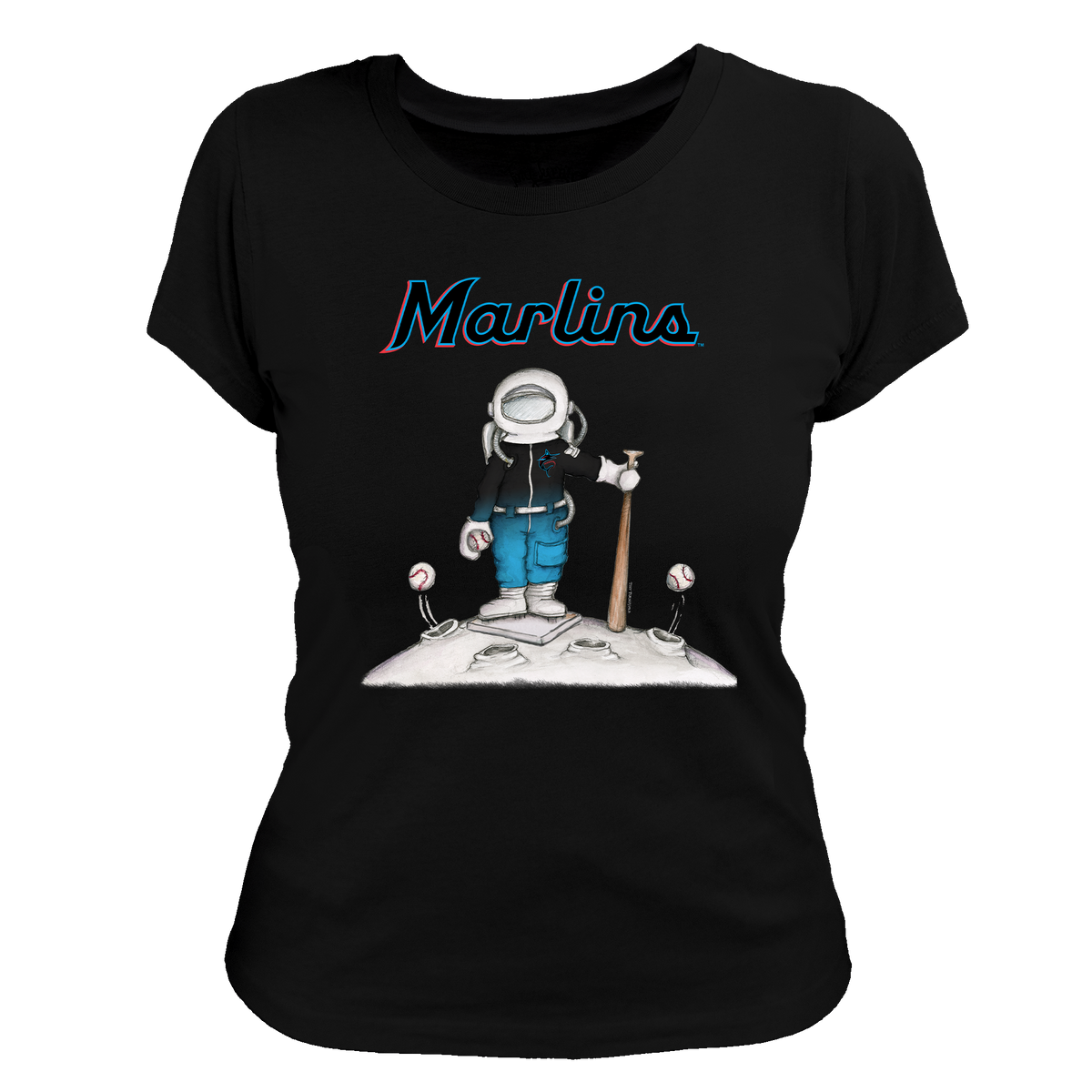 Miami Marlins Astronaut Tee Shirt