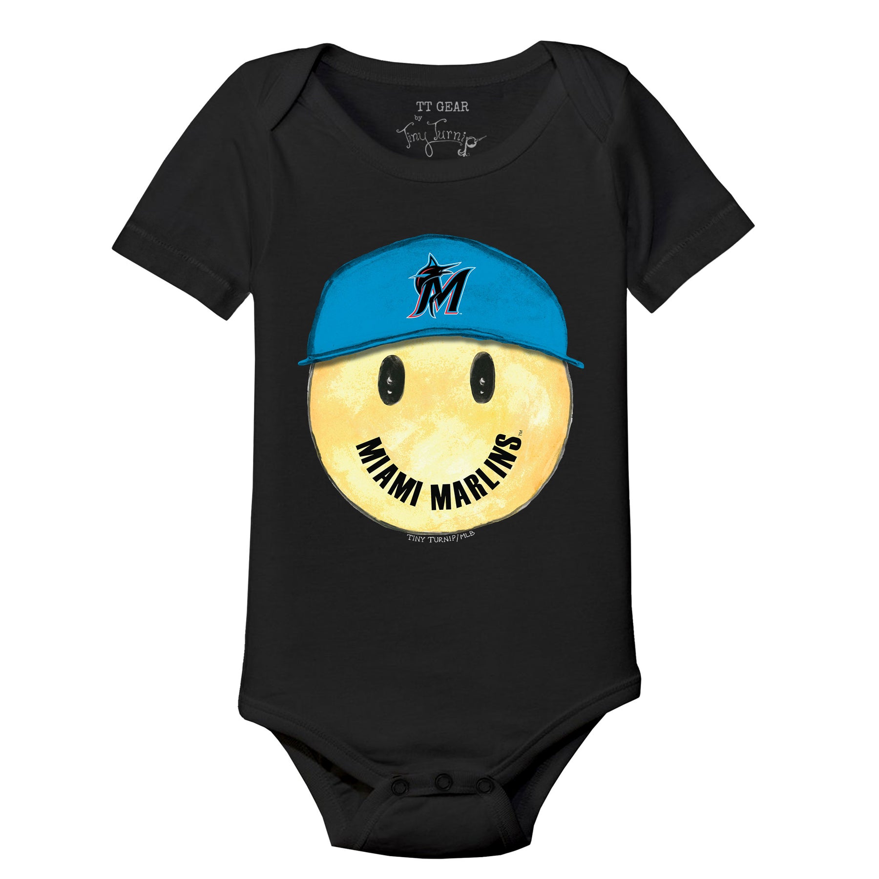 Miami Marlins Smiley Short Sleeve Snapper