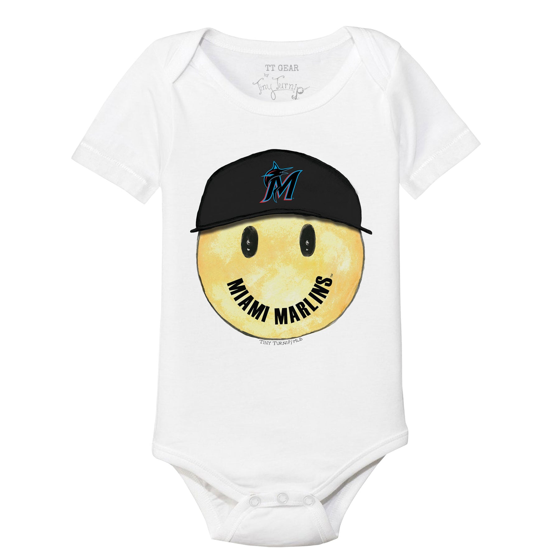 Miami Marlins Smiley Short Sleeve Snapper