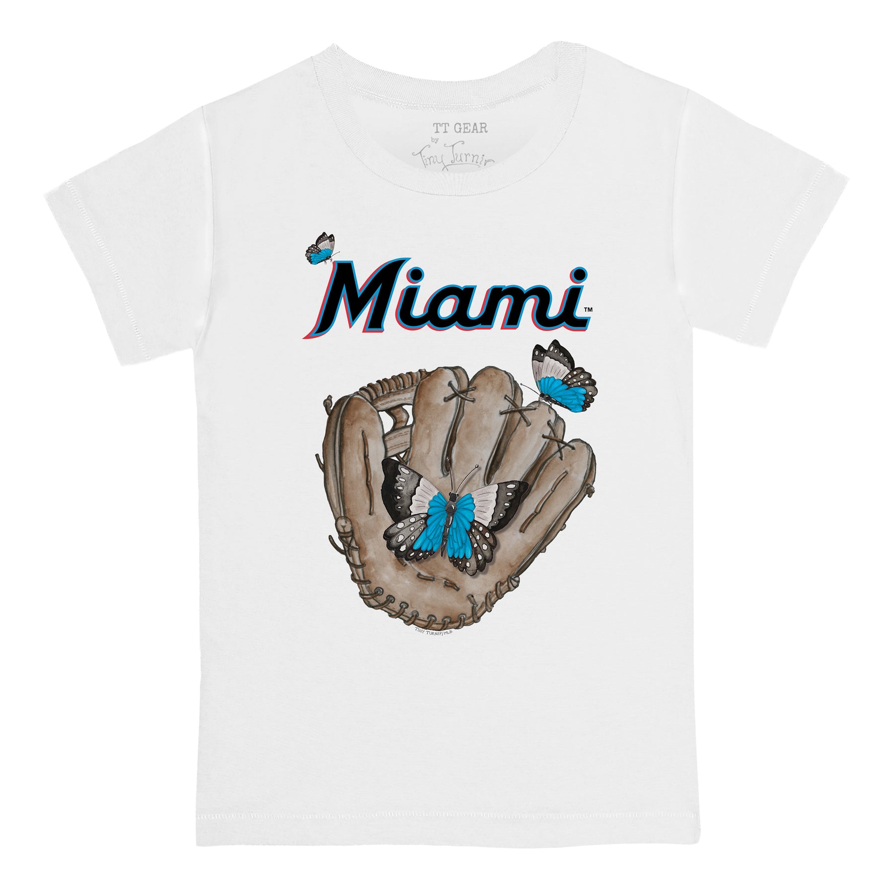 Miami Marlins Butterfly Glove Tee Shirt