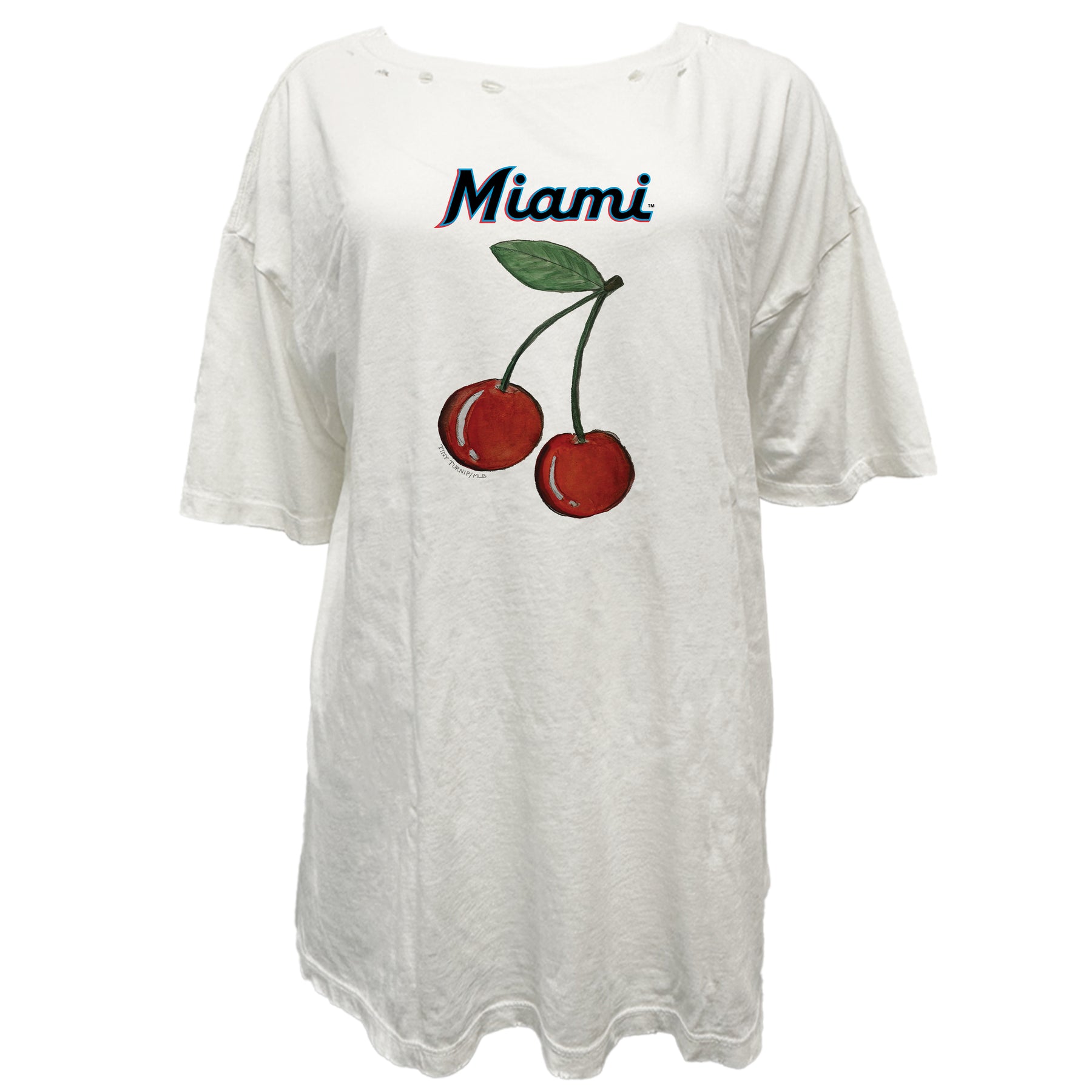 Miami Marlins Cherry Vintage Tee