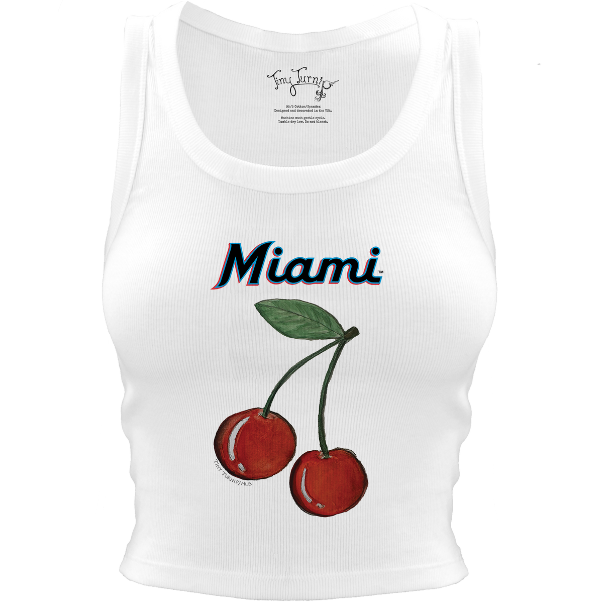 Miami Marlins Cherry Crop Tank