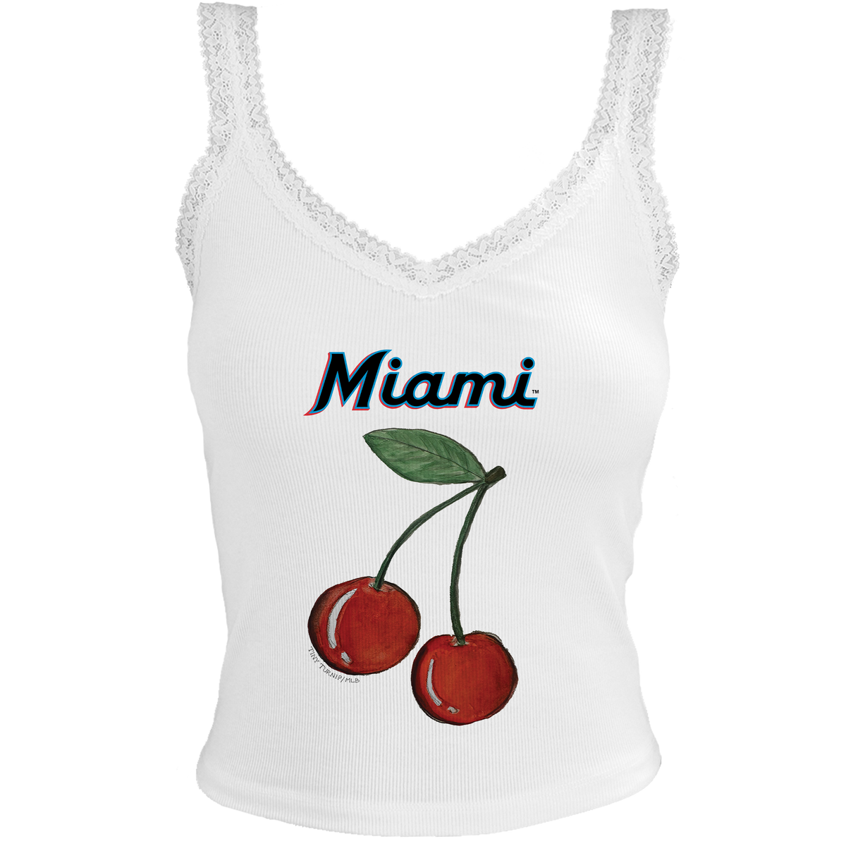 Miami Marlins Cherry Lace Tank