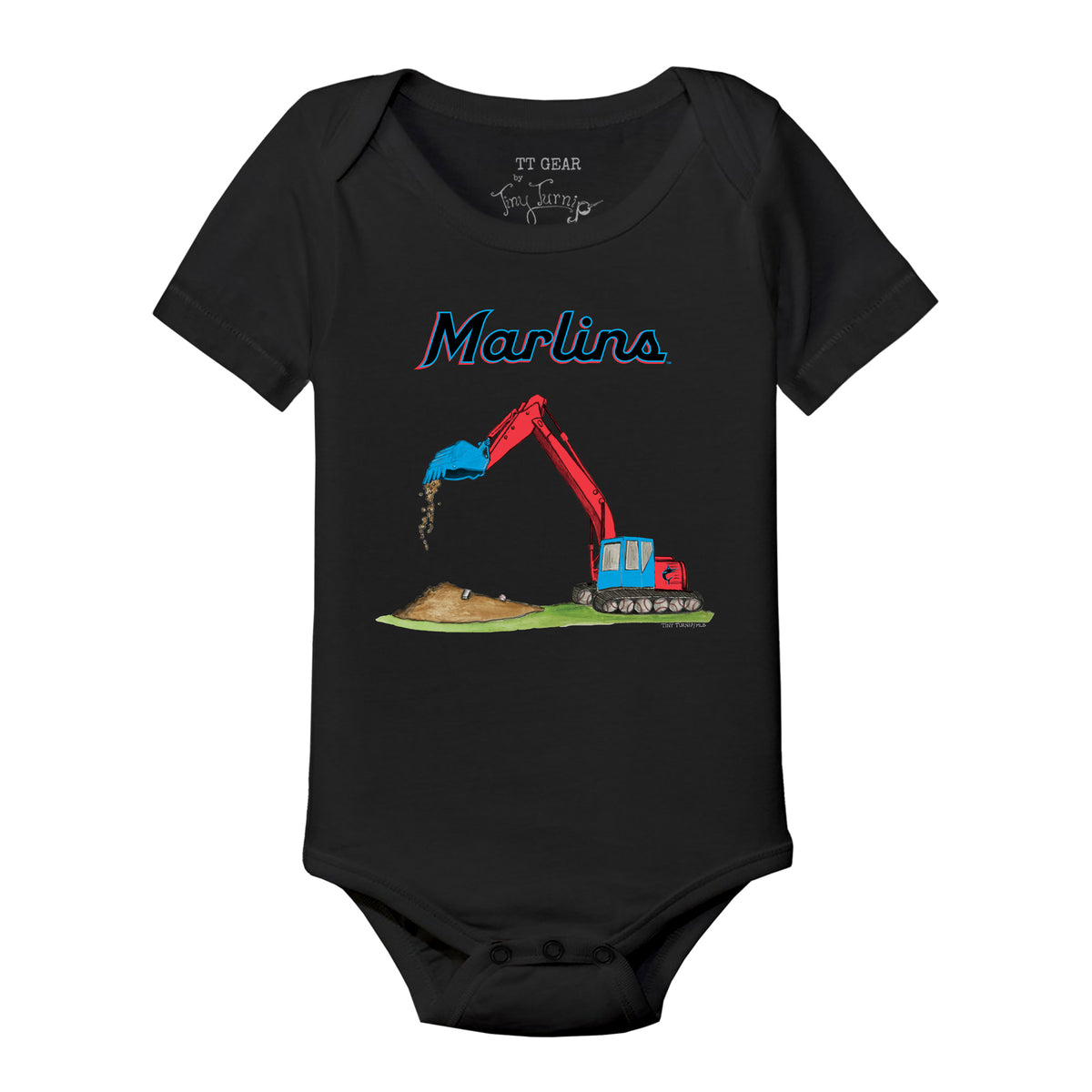 Miami Marlins Excavator Short Sleeve Snapper