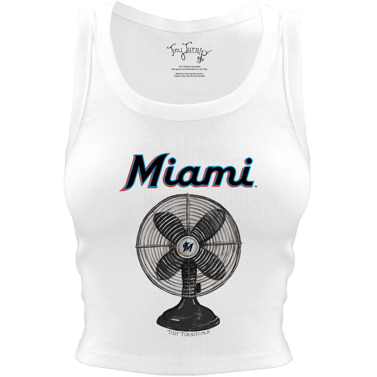 Miami Marlins Fan Crop Tank