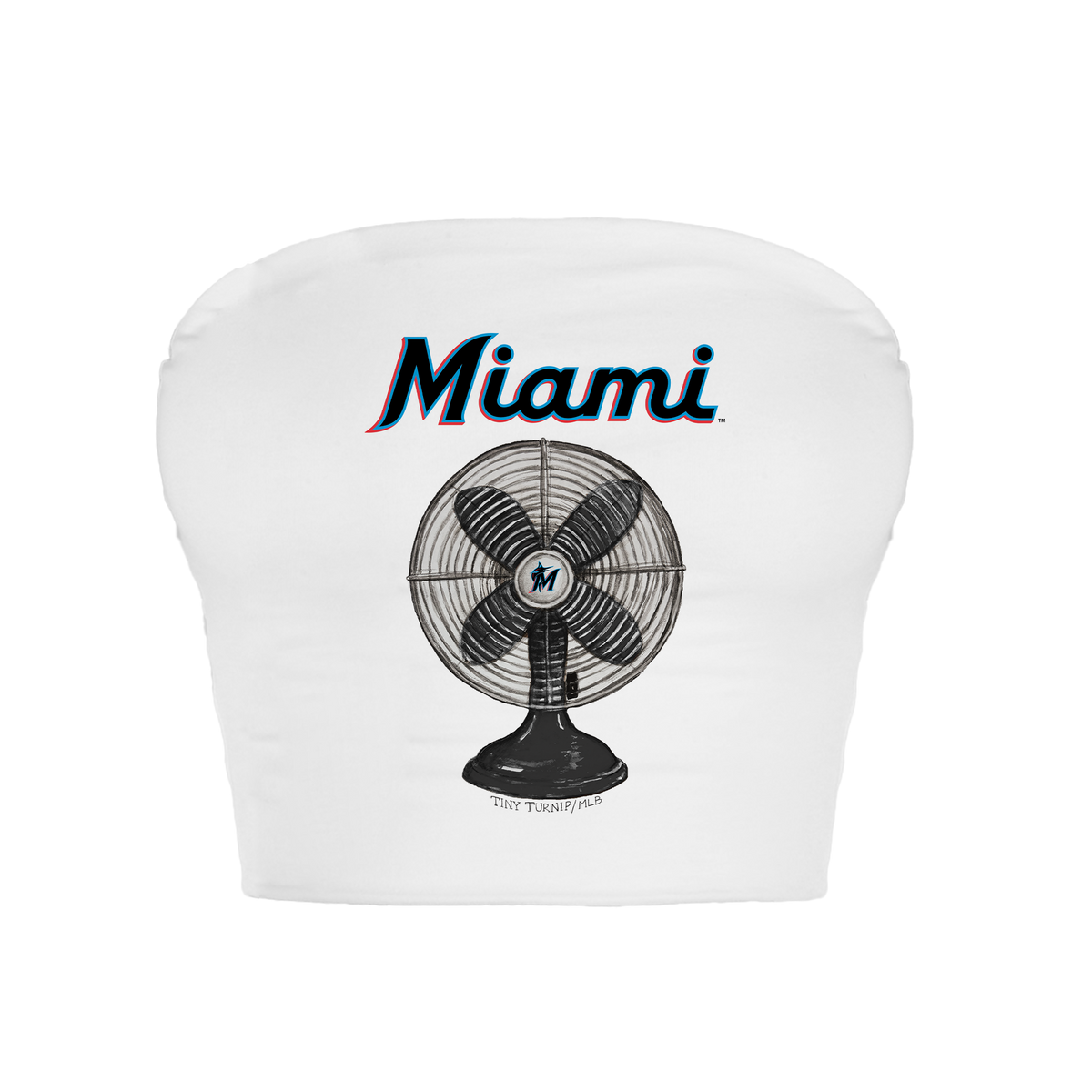 Miami Marlins Fan Crop Tube Top