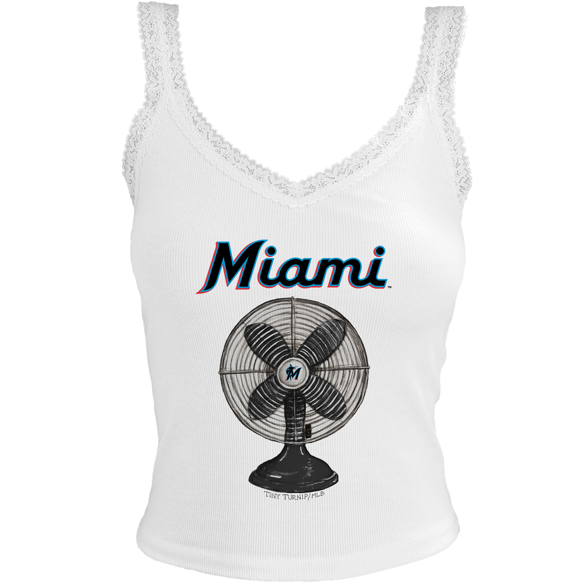 Miami Marlins Fan Lace Tank