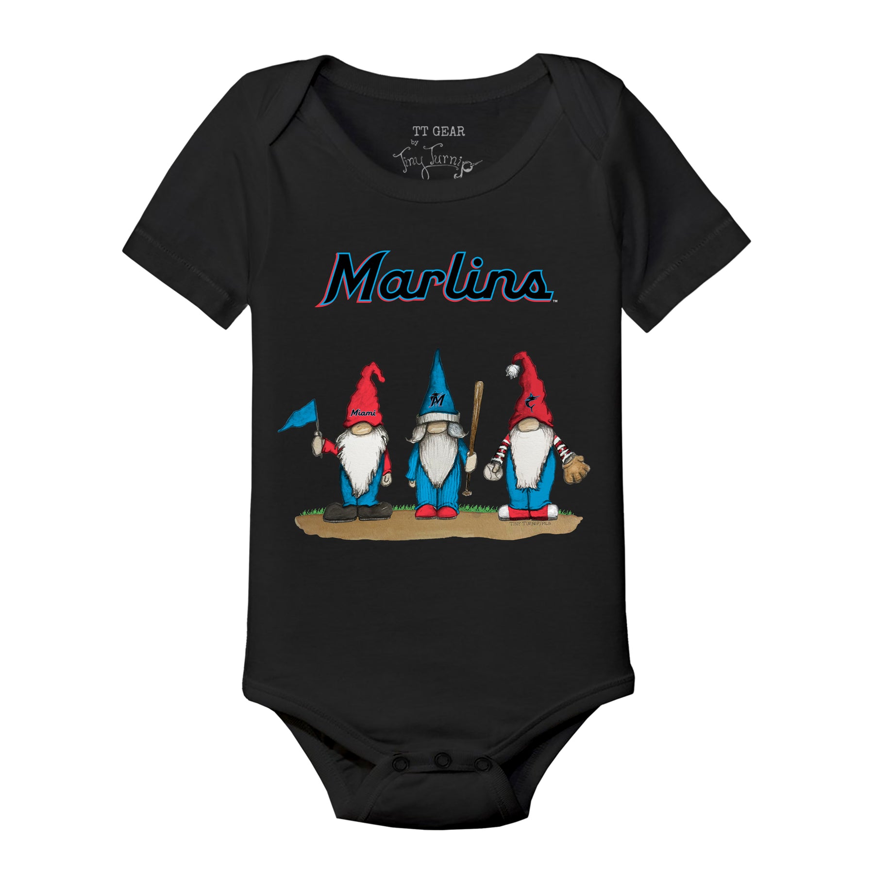 Miami Marlins Gnomes Short Sleeve Snapper